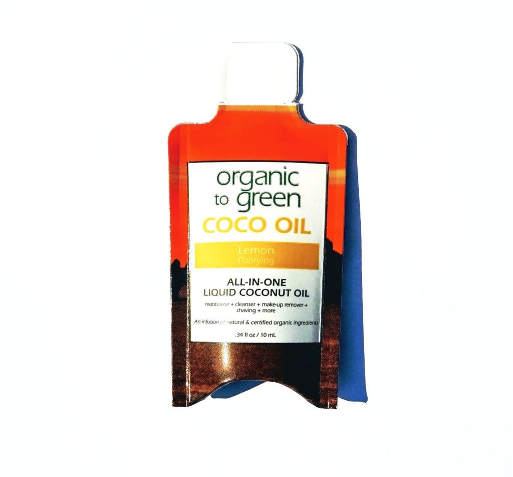 Liquid Coconut Oil Sachet .34 fl. oz. / 10 ml.