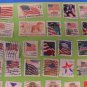 50 US Stamps Mostly Flags