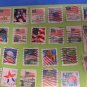 50 US Stamps Mostly Flags