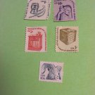 Lot Of 5 Uncancelled US Stamps 1977-1982 10¢ 3¢ 1¢