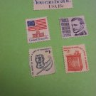 Lot Of 5 Uncancelled US Stamps 1967-1981 18¢ 3¢ 1¢