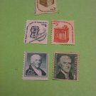 Lot Of 5 Uncancelled US Stamps 1958-1965 25¢ 3¢ 2¢