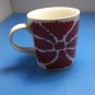 Crate & Barrel Red & White Flower Large 16 oz. Mug