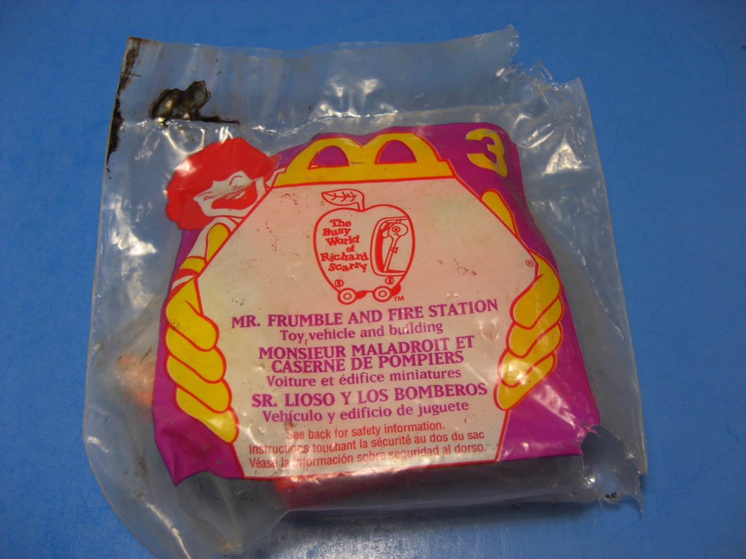 McDonalds Happy Meal Toy Mr Frumble and Fire Station #3 1995