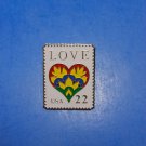 USPS LOVE Postage Stamp Metal Pin