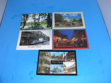 Lot of 5 Postcards of the French Quarter New Orleans Louisiana LA