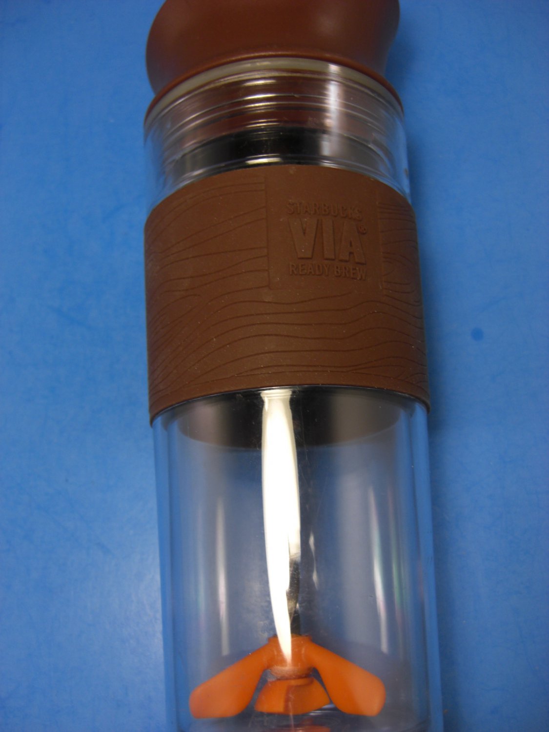 Starbucks Via Coffee Ready Brew Travel Tumbler Mixer Chocolate Brown Mug