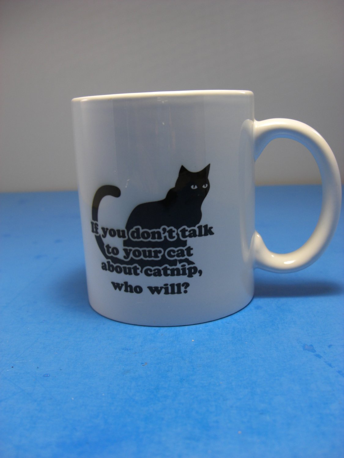 If You Don't Talk To Your Cat About Catnip Who Will? Ceramic Mug