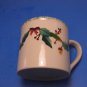 Hartstone Pottery Christmas Garland Holly Berry Heavy Stoneware Coffee Mug