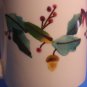Hartstone Pottery Christmas Garland Holly Berry Heavy Stoneware Coffee Mug