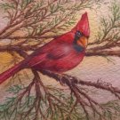 Karen Deeds Mix Media Signed Watercolor Red Cardinal Print