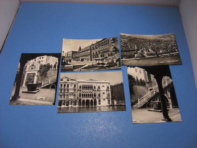 Venice Italy Lot of 5 Real Photo Hotel Daniell Venezia Postcards