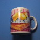 1995 Starbucks NYC Pears Floral Breakfast Series Cup Mug Jackal Designs