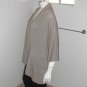 Chicos Travelers Beige Jacket Stretch Open Front Blazer Size 3