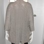 Chicos Travelers Beige Jacket Stretch Open Front Blazer Size 3