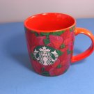 NEW Starbucks 2020 Red Poinsettia Holiday 12oz Coffee Mug