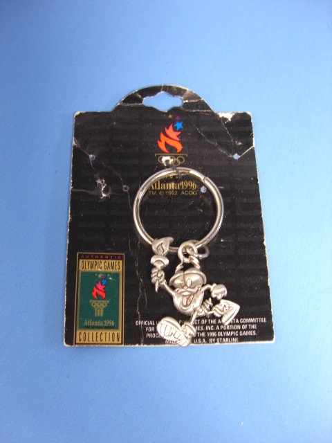 1996 Atlanta Olympics Mascot Izzy Official Pewter Keychain
