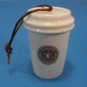 Starbucks Christmas Ornament To Go Cup 1971 Brown Siren Logo Ceramic Holiday