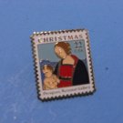 USPS 1986 USA 22c Christmas Madonna and Child by Perugino  Postage Stamp Pin