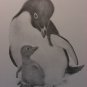 Virginia Miller Mum/Baby Penguins Signed Print