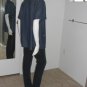 Karen Scott Denim Button Front Blouse Sz 1X Blue w/Embroidery