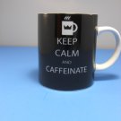 Keep Calm And Caffeinate Black/White Ceramic Mug