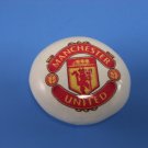 Enamel Paperweight Manchester United Football Club With Club Crest