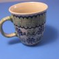 Manufaktura Boleslawcu Polish Pottery Mug Flowers #103