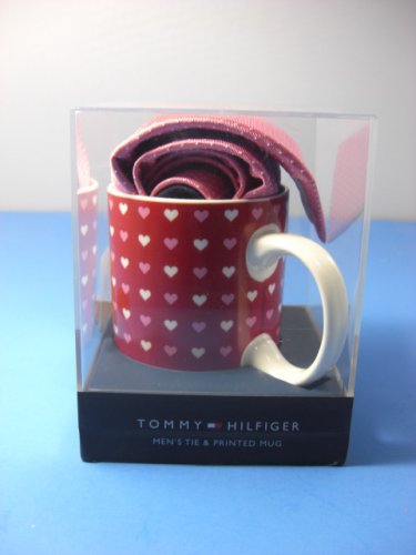 Tommy Hilfiger Gift Collection Men's Classic Mug and Printed Neck Tie Set