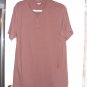 Old Navy Soft-Washed Light Brown T-Shirt Short Sleeve Front Buttons Sz. XL Tall
