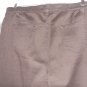 Catherines Women Pants 20W Sateen Brown Stretch Straight Leg