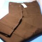 Catherines Women Pants 20W Sateen Brown Stretch Straight Leg