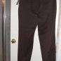 Catherines Women Pants 20W Sateen Brown Stretch Straight Leg