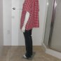 TOMMY HILFIGER Womens Red Plus Plaid Short Sleeve Collared Button-Up Top Size 1X