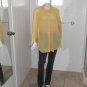 Karen Scott Cotton Rich Yellow Front Button Blouse Size 3X