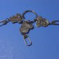 Three Faces Mickey Mouse Disney Silver Toned Metal Keychain