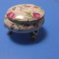 Miniature Lefton Porcelain Covered Three Footed Floral Dish