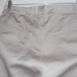 Catherines Sateen Stretch Womens 16W Capri Beige Cotton Blend Zip Elastic Waist