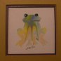 Robert Enslin Frog Signed and Framed Original Art