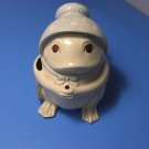 Fitz & Floyd Frog in Bonnet String & Scissors Holder from 1978