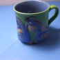 Eeyore Coffee Mug Disney Store Embossed 3D Blue Green 20 oz Winnie Pooh Jumbo