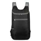 Outdoor folding bagcycling sports travel Oxford cloth backpack Black