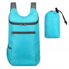 Outdoor folding bagcycling sports travel Oxford cloth backpack Light blue