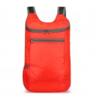 Outdoor folding bagcycling sports travel Oxford cloth backpack red