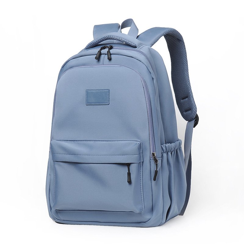 student's korean style simple backpack Sky Blue