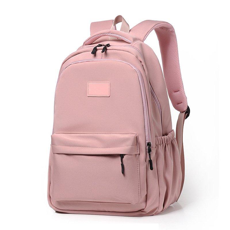 student's korean style simple backpack Crayon Pink