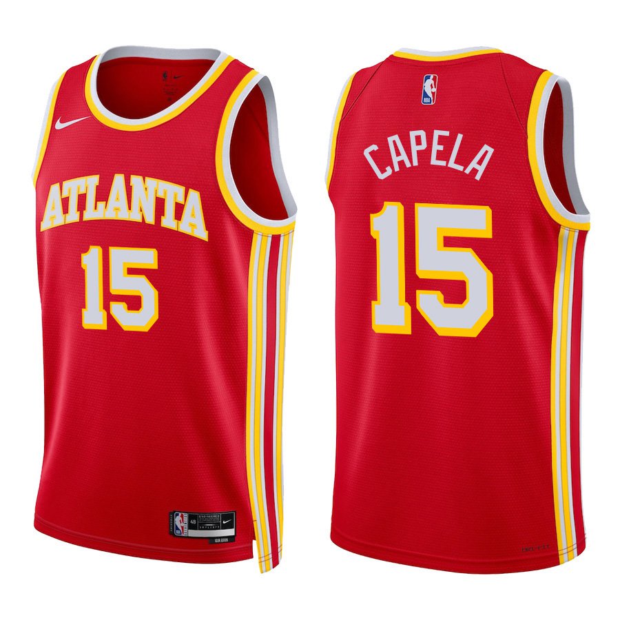 #15 Clint Capela Red Atlanta Hawks Stitched Jersey