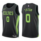 #0 Jayson Tatum Black City Boston Celtics Stitched Jersey