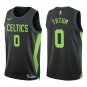 #0 Jayson Tatum Black City Boston Celtics Stitched Jersey