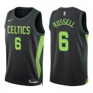 #6 Bill Russell Black City Boston Celtics Stitched Jersey